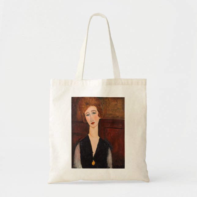 Bolso De Tela Amedeo Modigliani - Retrato de una mujer (Frente)