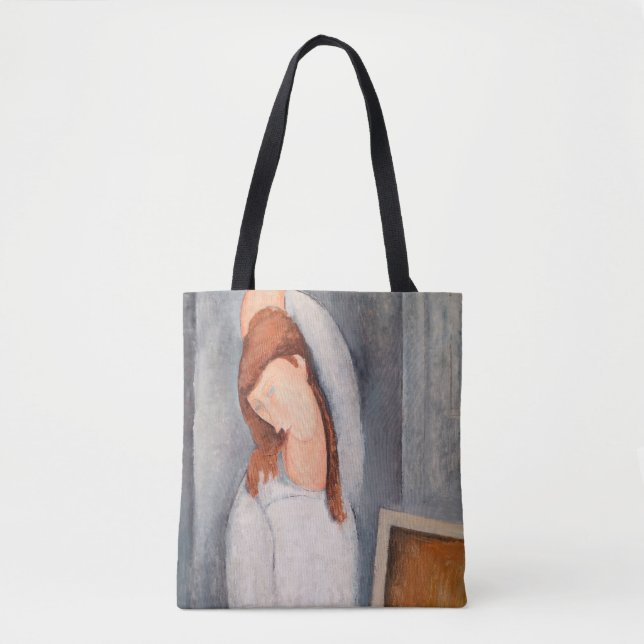 Bolso De Tela Amedeo Modigliani - Retrato Jeanne Hebuterne #1 (Anverso)