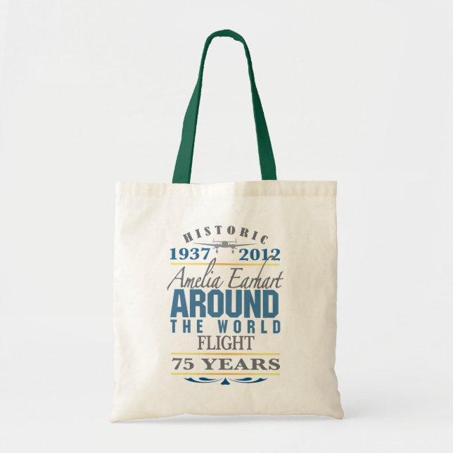 Bolso De Tela Amelia Earhart 75 Aniversario (Frente)