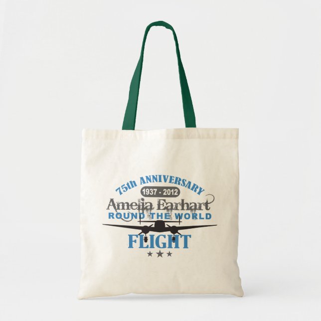 Bolso De Tela Amelia Earhart 75 Aniversario (Frente)
