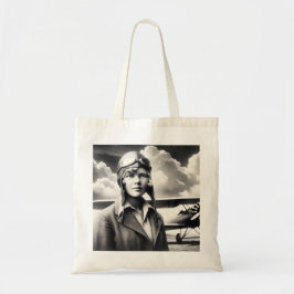 Bolso De Tela Amelia Earhart Famosa Cita De Viajes Tote Bag