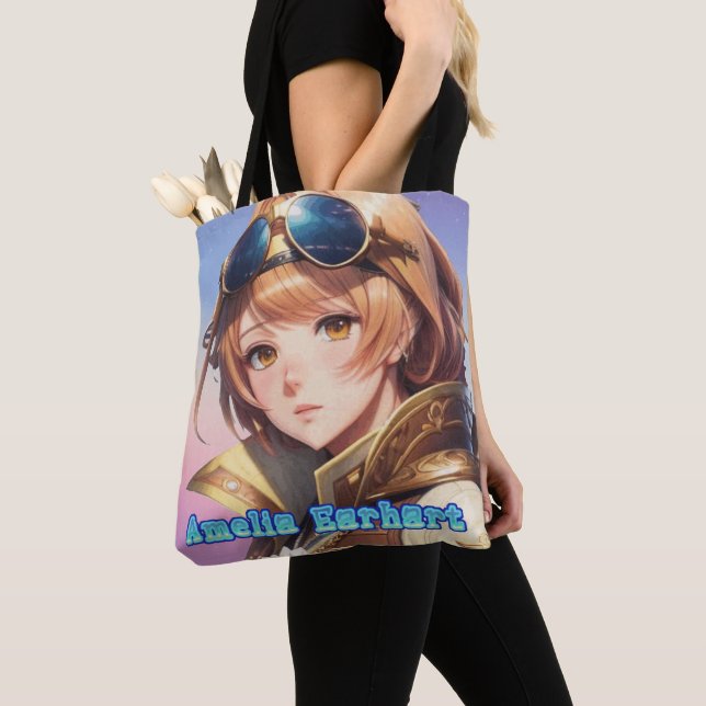 Bolso De Tela Amelia Earhart (Hombro): (Detalle)