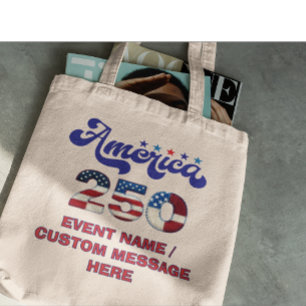 Bolso De Tela América 250 Aniversario 1776-2026 4 de Julio