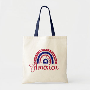 Bolso De Tela América arcoiris