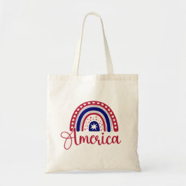 Bolso De Tela América arcoiris