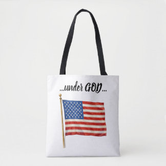 Bolso De Tela América Bajo Dios