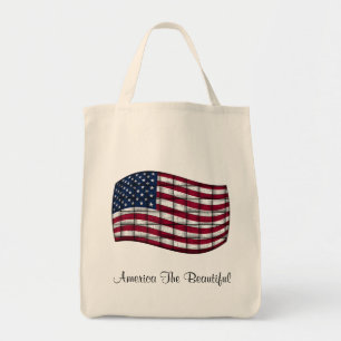 Bolso De Tela América el tote hermoso del ultramarinos