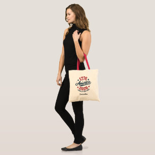 Bolso De Tela América Patriótica 1776-2026 Personalizado