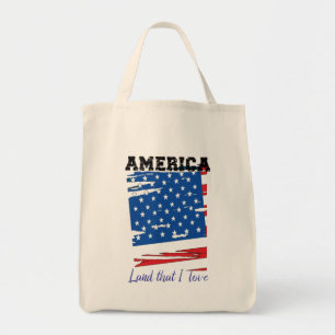 Bolso De Tela América, tierra que amo