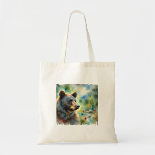 Bolso De Tela American Black Bear Watercolor 091024AREF120 - Wat