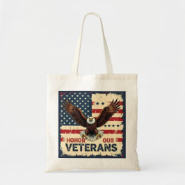 Bolso De Tela American Eagle Honor Our Veterans   