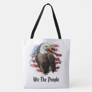 Bolso De Tela *~* American Flag Stars AP27 Eagle Patriotic