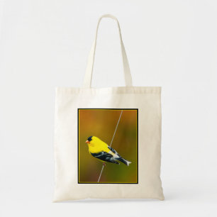 Bolso De Tela American Goldfinch - Fotografía original