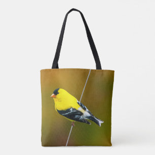 Bolso De Tela American Goldfinch - Fotografía original