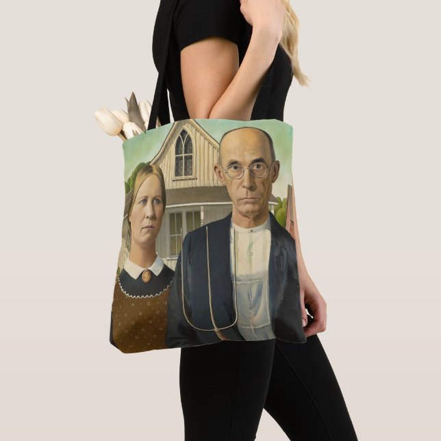 Bolso De Tela American Gothic Tote Bag (Detalle)