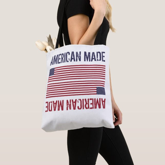 Bolso De Tela American Made, Bandera de los Estados Unidos (Detalle)