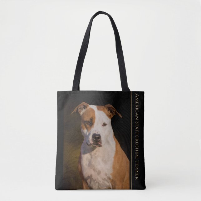 Bolso De Tela American Staffordshire Terrier (Anverso)