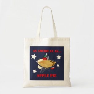 Bolso De Tela Americano como tote básico de la empanada de Appl