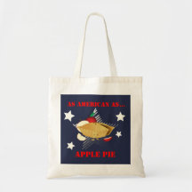 Americano como tote básico de la empanada de Apple