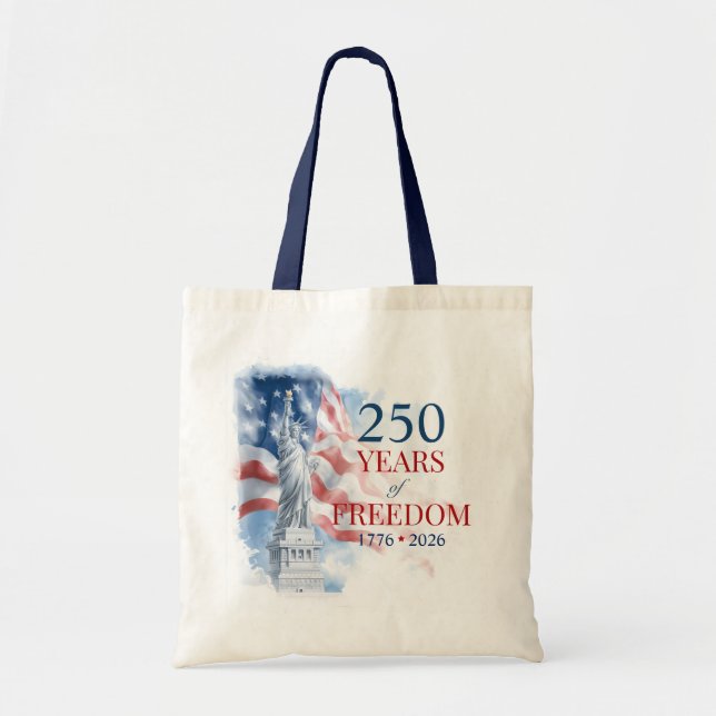Bolso De Tela America's Semiquincentennial 250 Years Freedom (Frente)