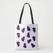 Amethyst Crystal Stone Tote Bag