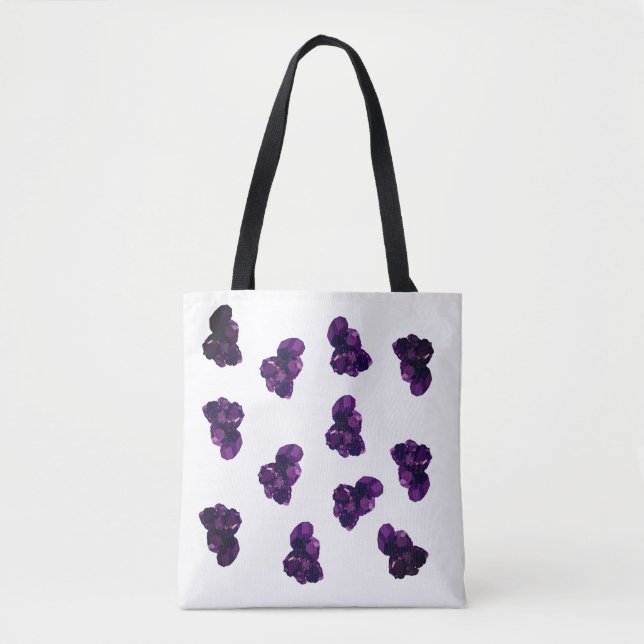 Bolso De Tela Amethyst Crystal Stone Tote Bag (Anverso)