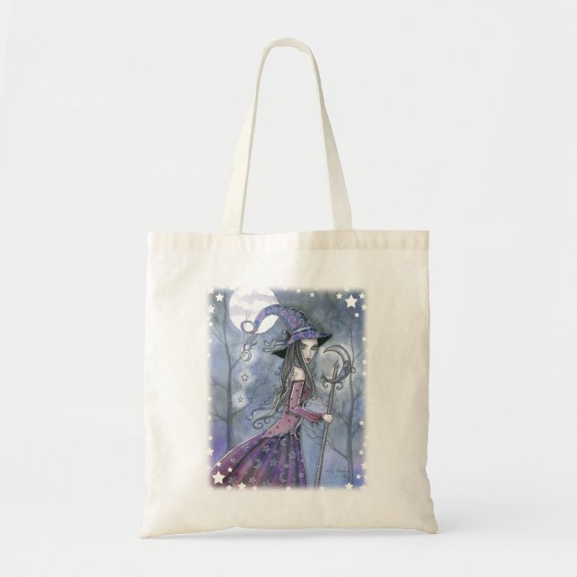 Bolso De Tela Amethywitch Fantasy Halloween Art (Frente)