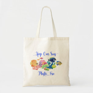 Bolso De Tela Amigable con el Medio Ambiente Mantén los Mares Li