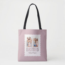 Bolso De Tela Amigas con fotos personalizadas de cualquier color