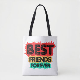 BOLSO DE TELA AMIGAS PARA SIEMPRE AMIGOS RETRO, AMISTAD