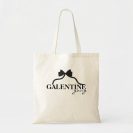 Bolso De Tela Amigo de la banda Galentine Valentine Black Bow