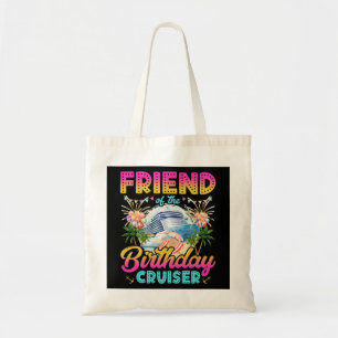 Bolso De Tela Amigo de las vacaciones de crucero de cumpleaños
