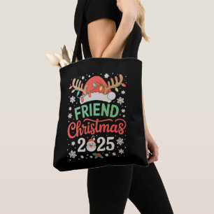 Bolso De Tela Amigo Navidad 2025 Santa Reno Luces de Navidad