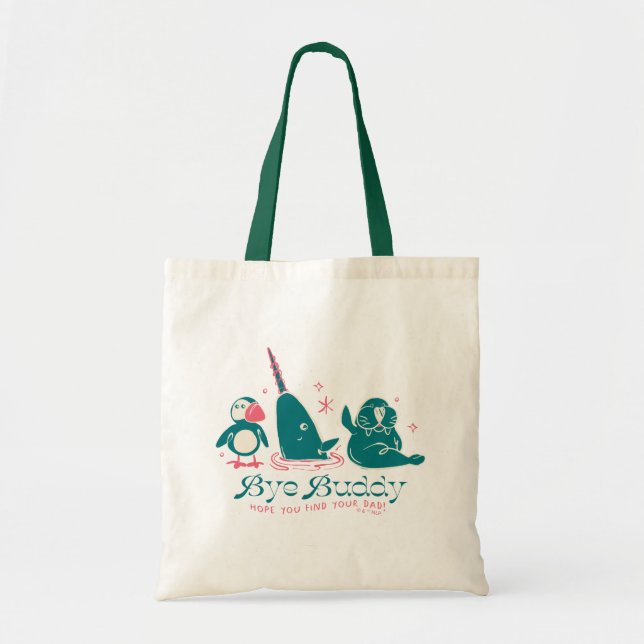 Bolso De Tela Amigos Animales - Adiós, Buddy, espero que encuent (Frente)