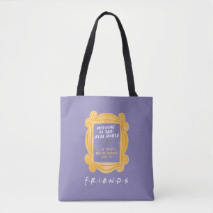 Bolso De Tela AMIGOS™ Bienvenidos a la cita del mundo real