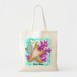Bolso De Tela Amigos caballito de mar estrella de mar