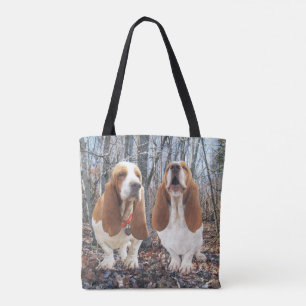 Bolso De Tela Amigos de Basset Hound