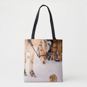 Bolso De Tela Amigos de caballos y conejos
