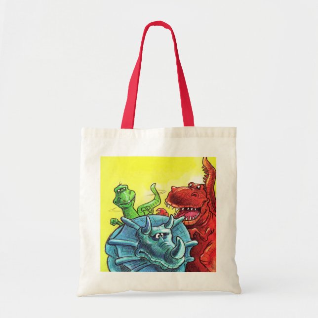 Bolso De Tela Amigos de Dinosaur (Frente)