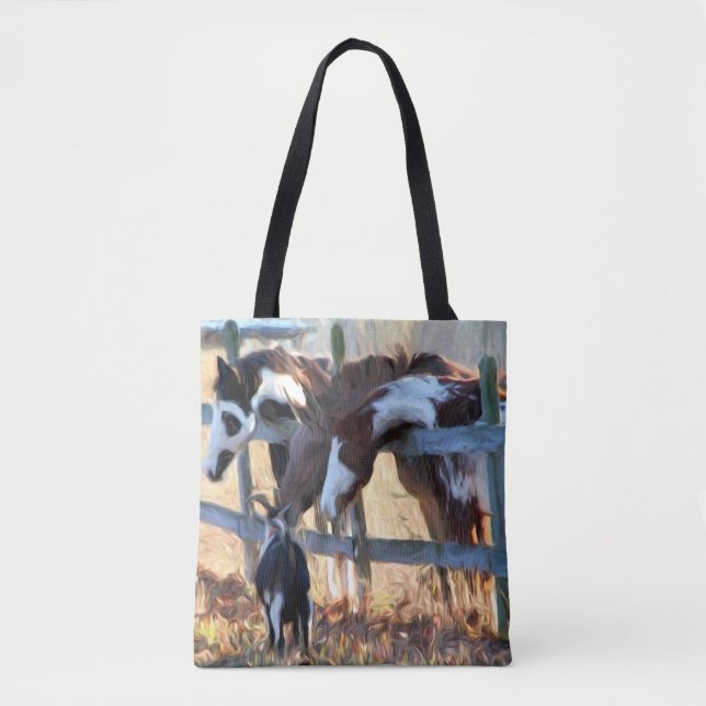 Bolso De Tela Amigos de la cerca (Anverso)