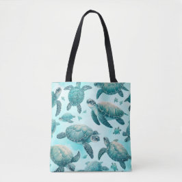 Bolso De Tela Amigos de la tortuga marina