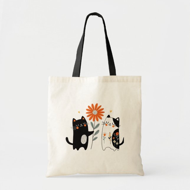 Bolso De Tela Amigos de las Flores (Frente)