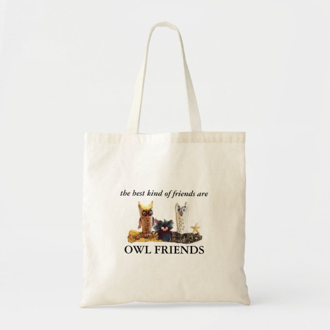 Bolso De Tela "AMIGOS del BÚHO" para la caridad (Frente)