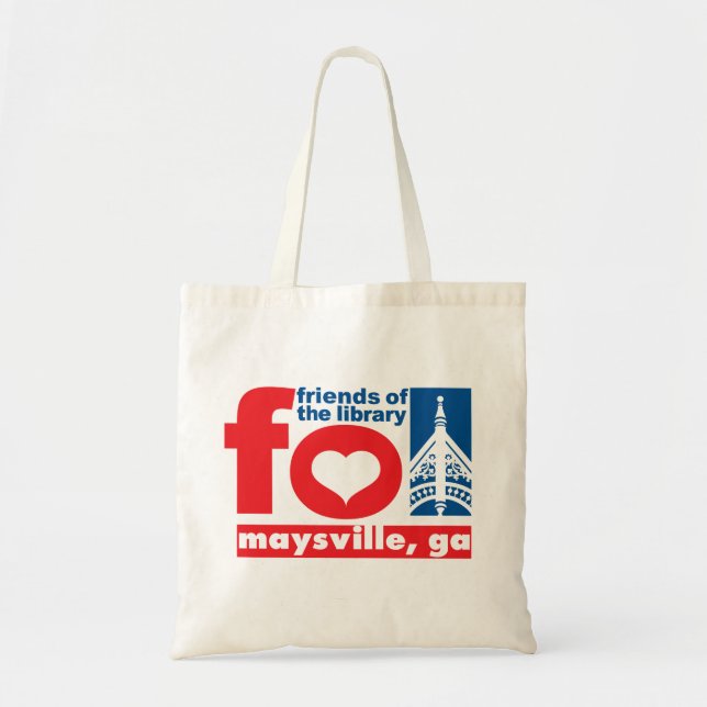 Bolso De Tela Amigos del delantal de la biblioteca pública de (Frente)