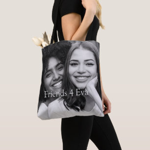Bolso De Tela Amigos fotográficos personalizados para Eva