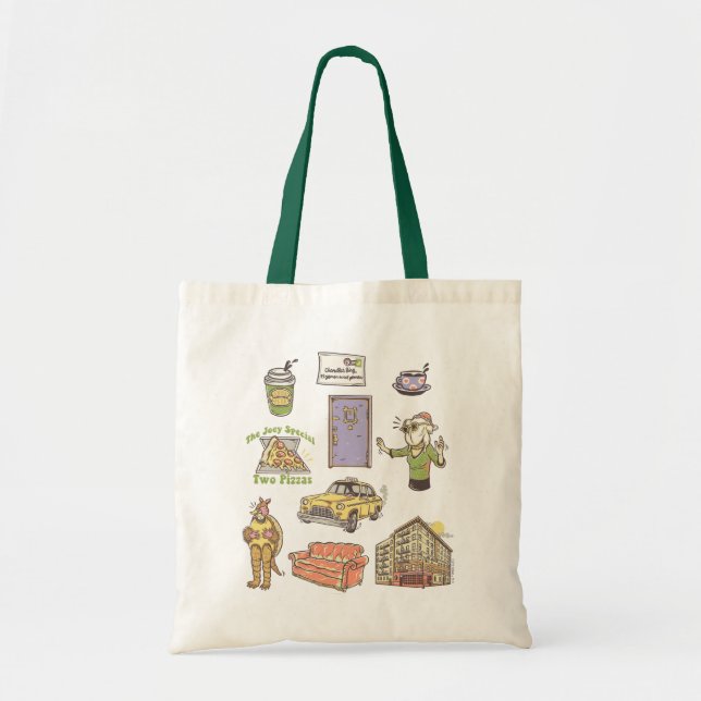 Bolso De Tela AMIGOS™ | Gráfico de iconos Personalizados (Frente)