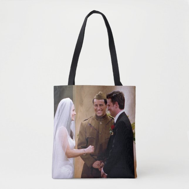 Bolso De Tela AMIGOS™ | Joey Marries Monica y Chandler (Anverso)