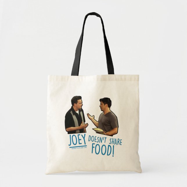 Bolso De Tela AMIGOS™ ¡Joey no comparte comida! (Frente)