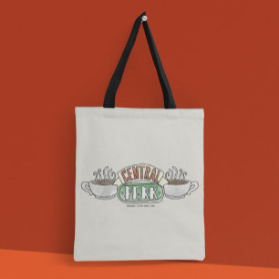 Bolso De Tela AMIGOS™ Logotipo de acuarela de Perk Central
