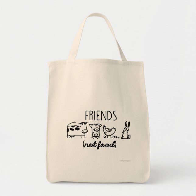 Bolso De Tela AMIGOS (no comida) (Frente)